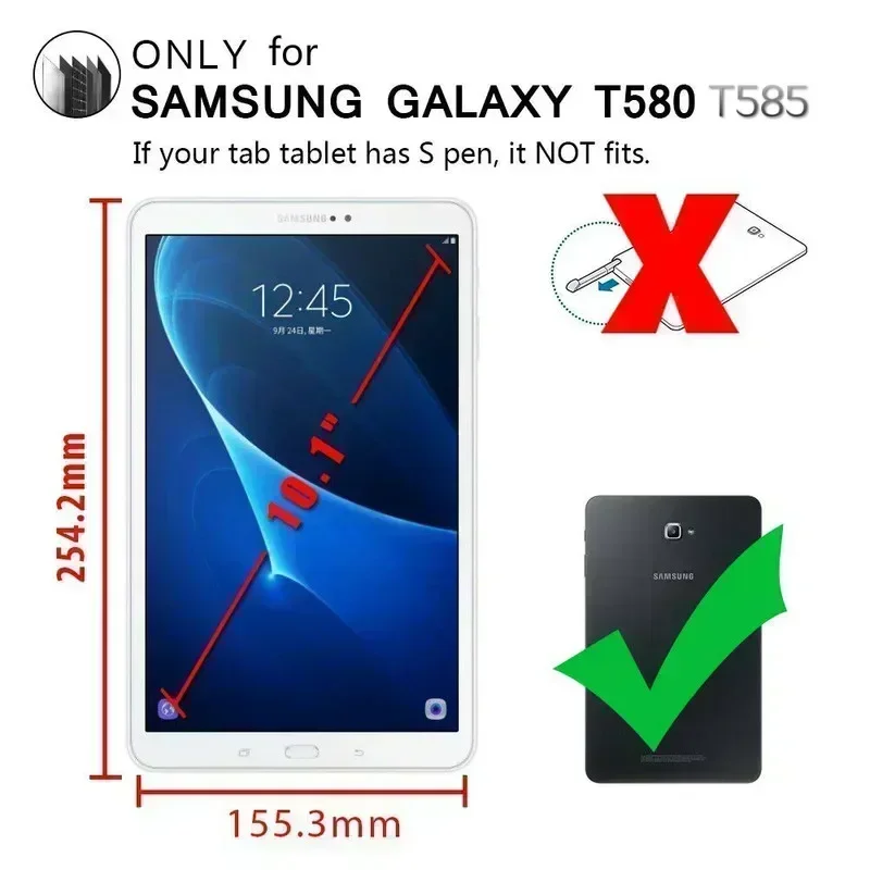 360 Rotating Stand Case for Samsung Galaxy Tab A8 SM-X200 10.5 A7 T500 T220 T510 T590 T580 E T560 T290 S6 Lite 10.4 P610 Cover