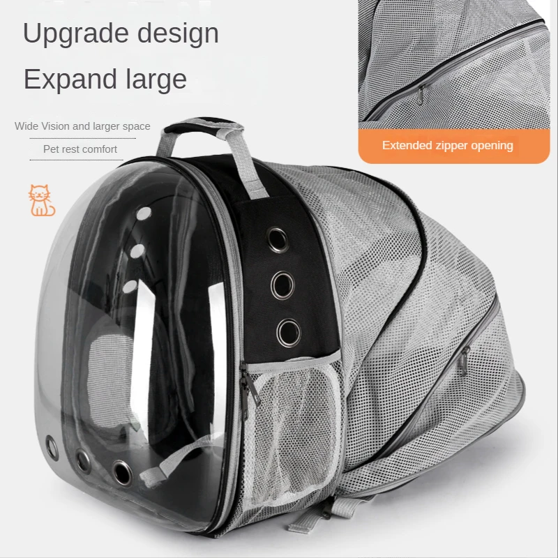 

Space Capsule Cat Backpack Ventilate Transparent Backpack for Cat Outdoor Traveling Hiking Cat Carrier Cats Pet Products