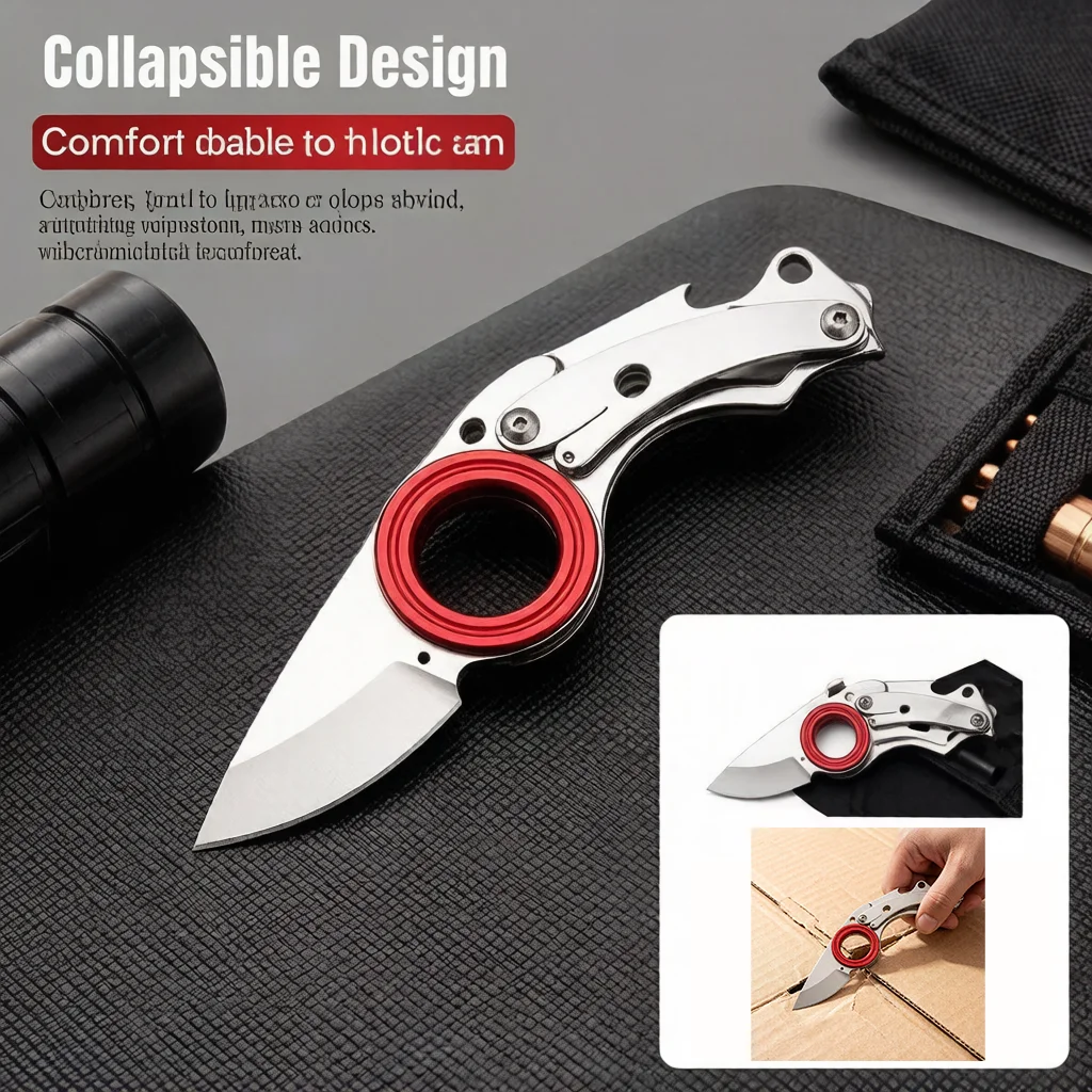 Mini Portable Stainless Steel Outdoor EDC Tool Key Chain Pendant Is the Perfect Tool for Opening Packages and Daily Use image 6