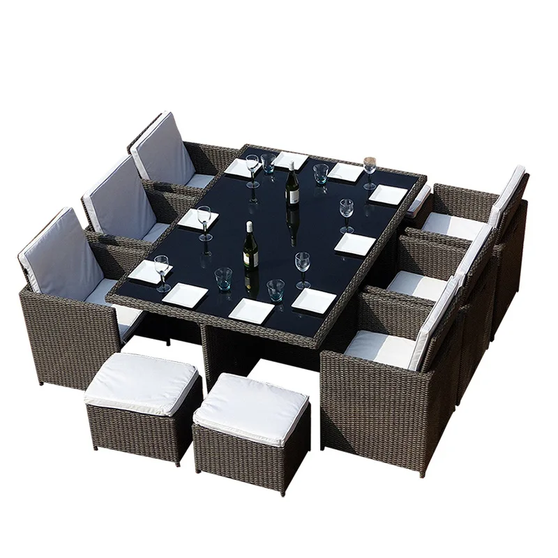 

Outdoor furniture, open-air balcony table and chair combination, leisure rattan chair five-piece set, outdoor courtyard creative