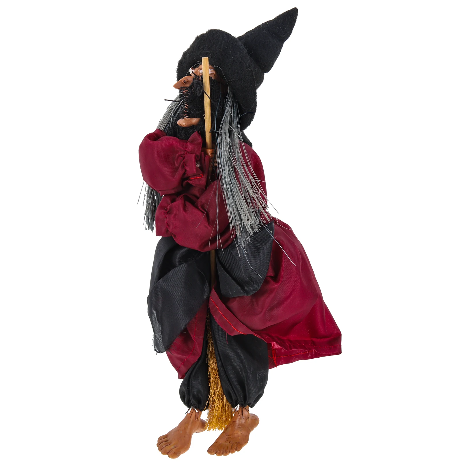 

Sound Activated Touch Sensitive Halloween Hanging Witch Decoration Horror Glow Eyes Scary Prop For Home Party Wall Door Ceiling