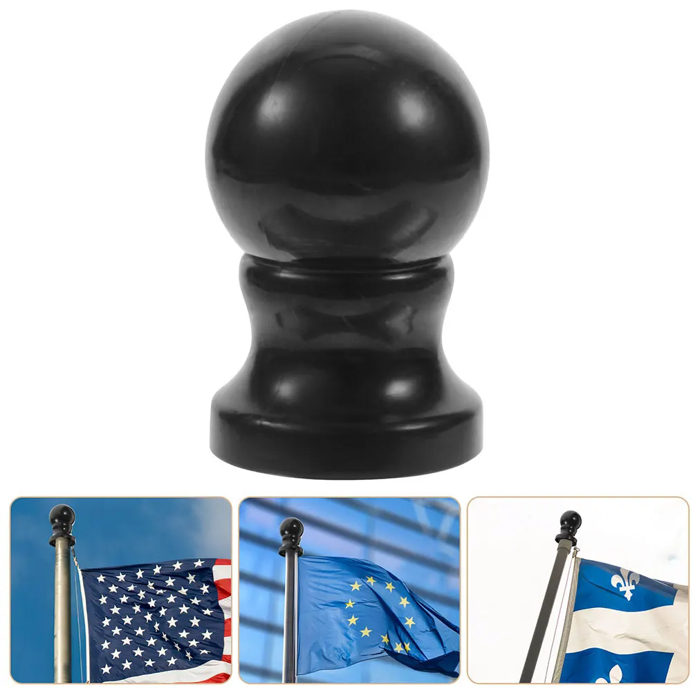 

2pcs Flagpole Ball Toppers Rotating Top Ball For Flag Pole Outdoor Indoor Use Flagpole Finial Replacement Parts Decor