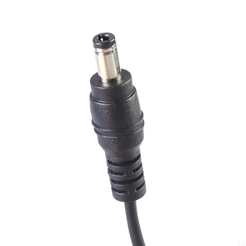 E1PF DIY 2Pin End DC5.5x2.5mm Retractable Power Wire Line Compatibility with 5.5x2.1mm Up to 60W for Sound Systems and Fan
