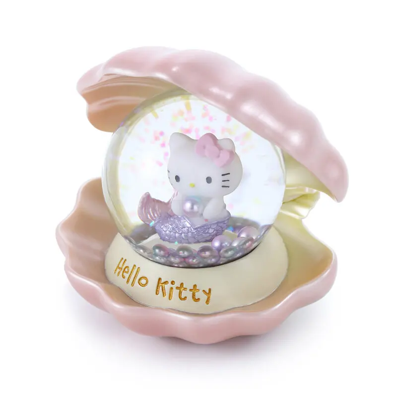 

Hellokitty Mermaid Crystal Ball Ornament Sanrio Hello Kitty Sea Elves Desktop Decoration Girl'S Birthday Valentine'S Day Gift