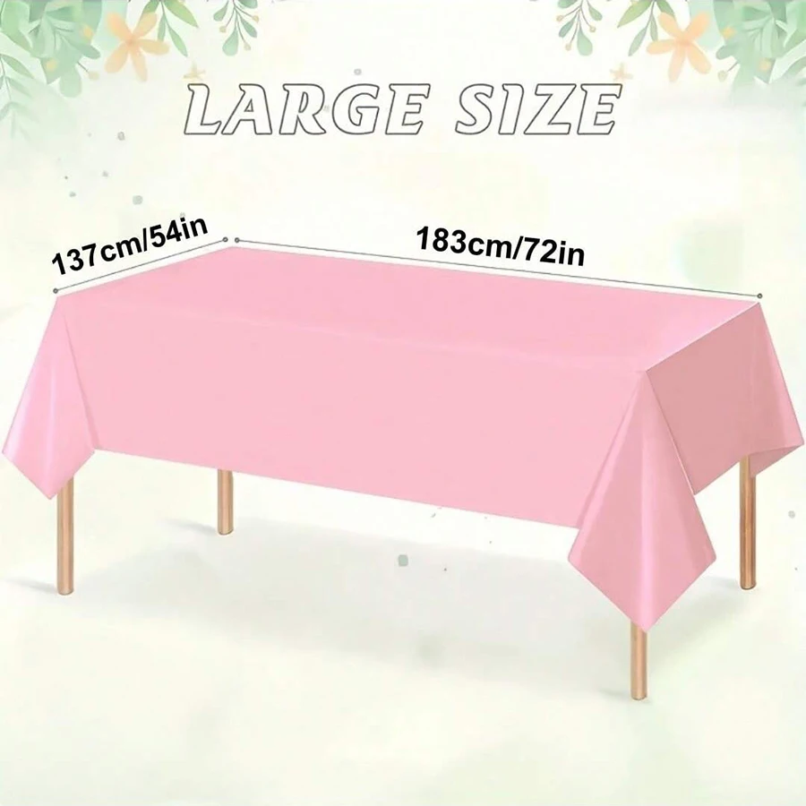 1/2/4PCS Disposable Tablecloths Waterproof Stain-resistant Tablecloth, Party Decoration, Camping, Disposable Kitchen Tablecloth