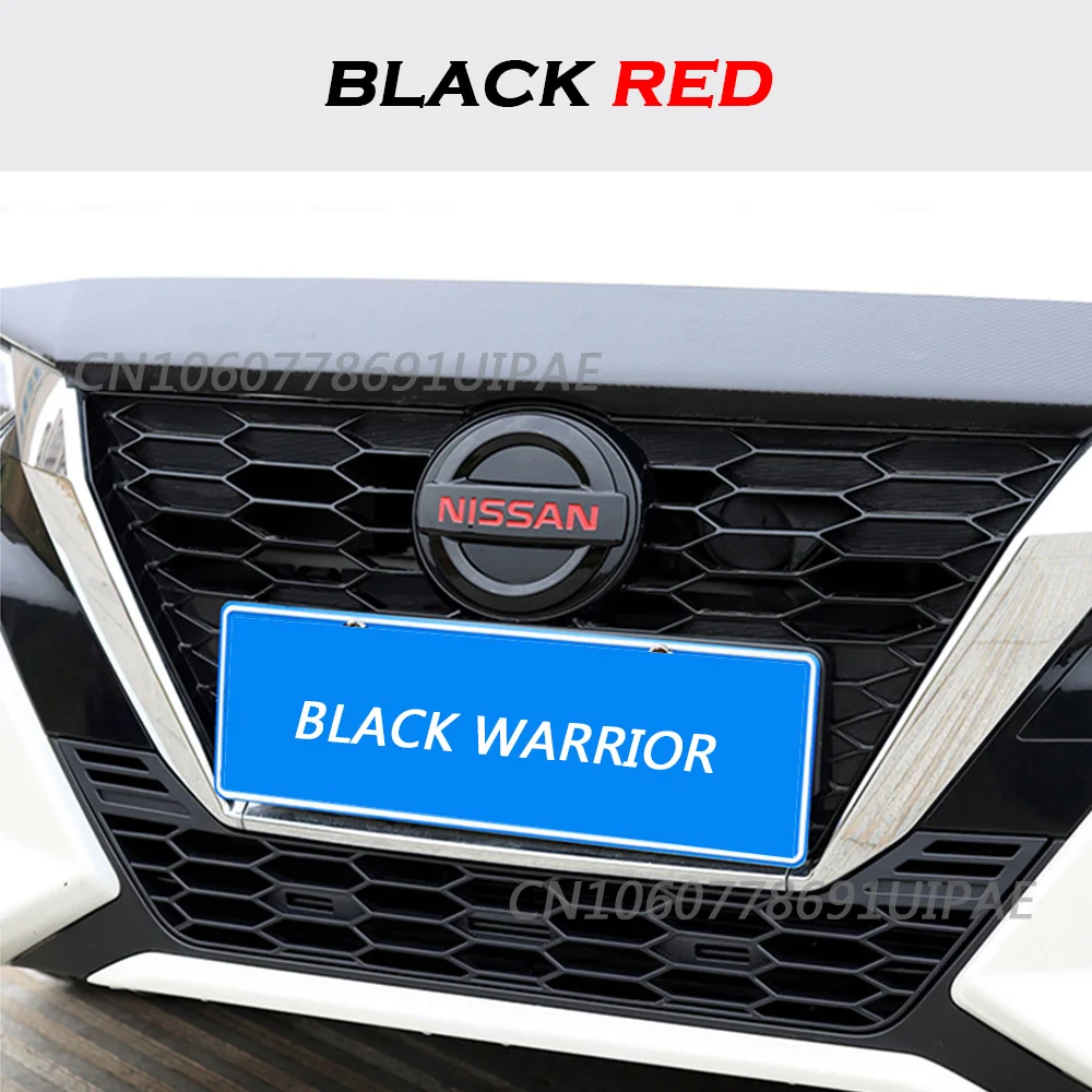 Pegatina de emblema de coche para Nissan Qashqai Juke x-trail Sentra Altima Kicks Murano ABS, accesorios de insignia delantera y trasera del volante