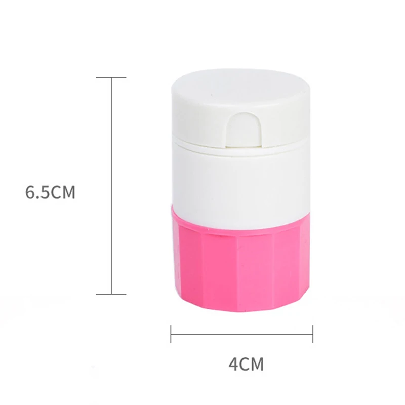 Random Color Portable Pill Case Medicine Splitter Powder Pill Cutter Medicine Box Storage Drug Container Pillbox