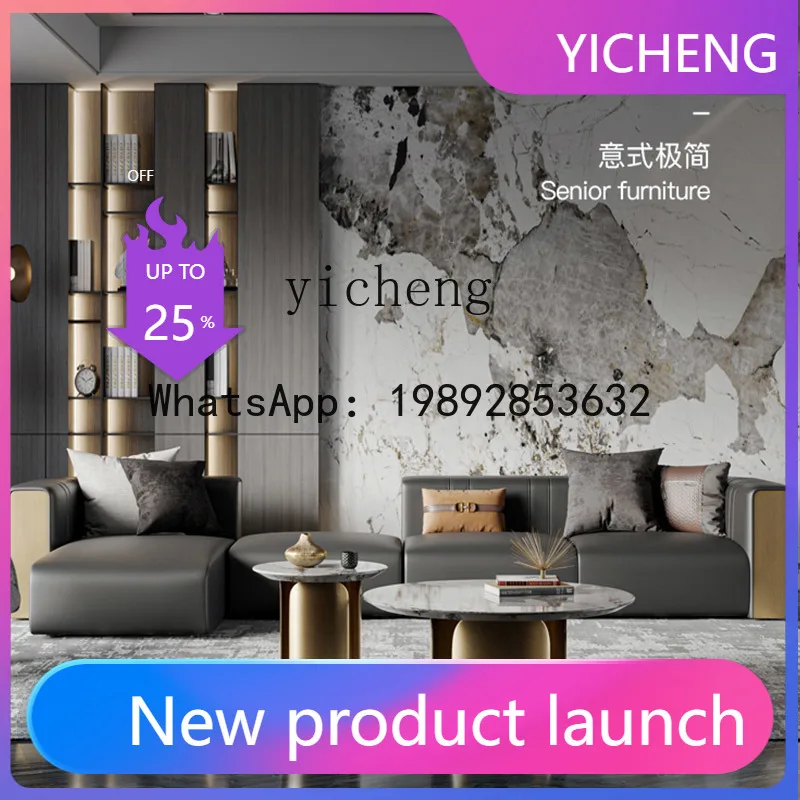 A2-7  sofa size apartment household living room corner creative leather sofa first layer cowhide