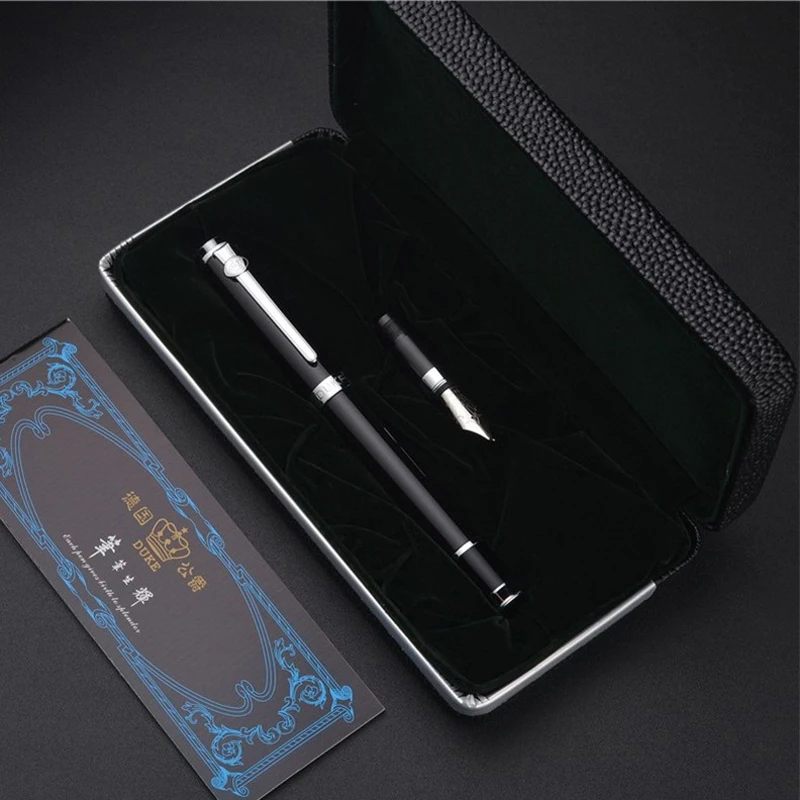 Imagem -05 - Duke Carbon Fiber Bent Nib para Escrita Caligrafia e Caneta-tinteiro m Nib Preto e Prata Gfp015 05 Milímetros