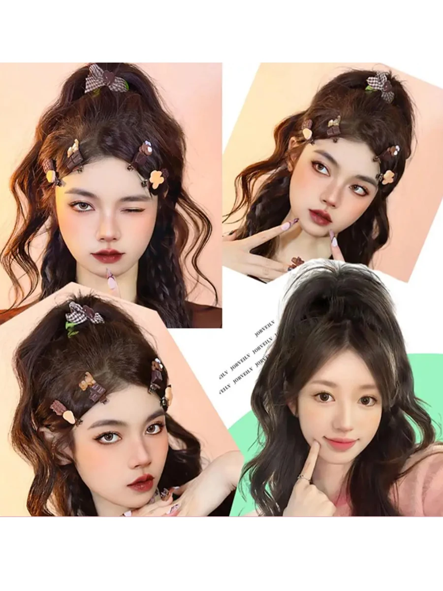 H&STAR 14Inch Synthetic Curly Wavy Ponytail Chic Hairpiece with Easy Claw Elegant Style for Women