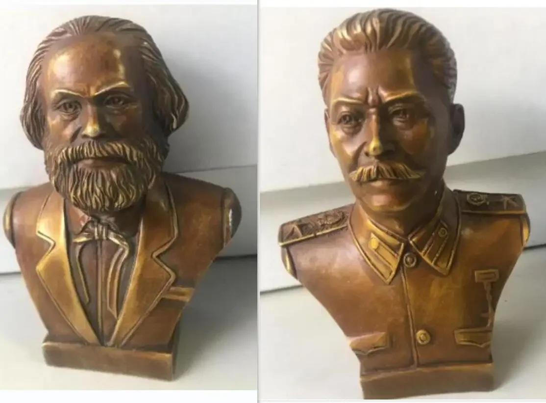 17 Estatua de bronce del gran hombre del mundo Karl Marx, Stalin