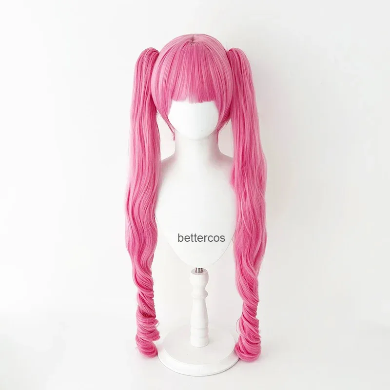 

2025 22 Anime Cosplay 80cm Long Pink Curl Style Perona Heat Resistant Synthetic Hair Party Woman Wigs + Wig
