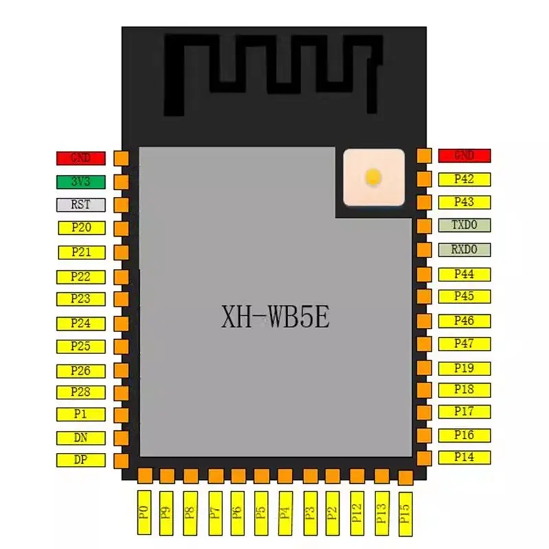 Ingenious-BK7258 Chip Wifi Bluetooth Module Integrated Into Nicemcu WB5E Development Board For Arduino Projects