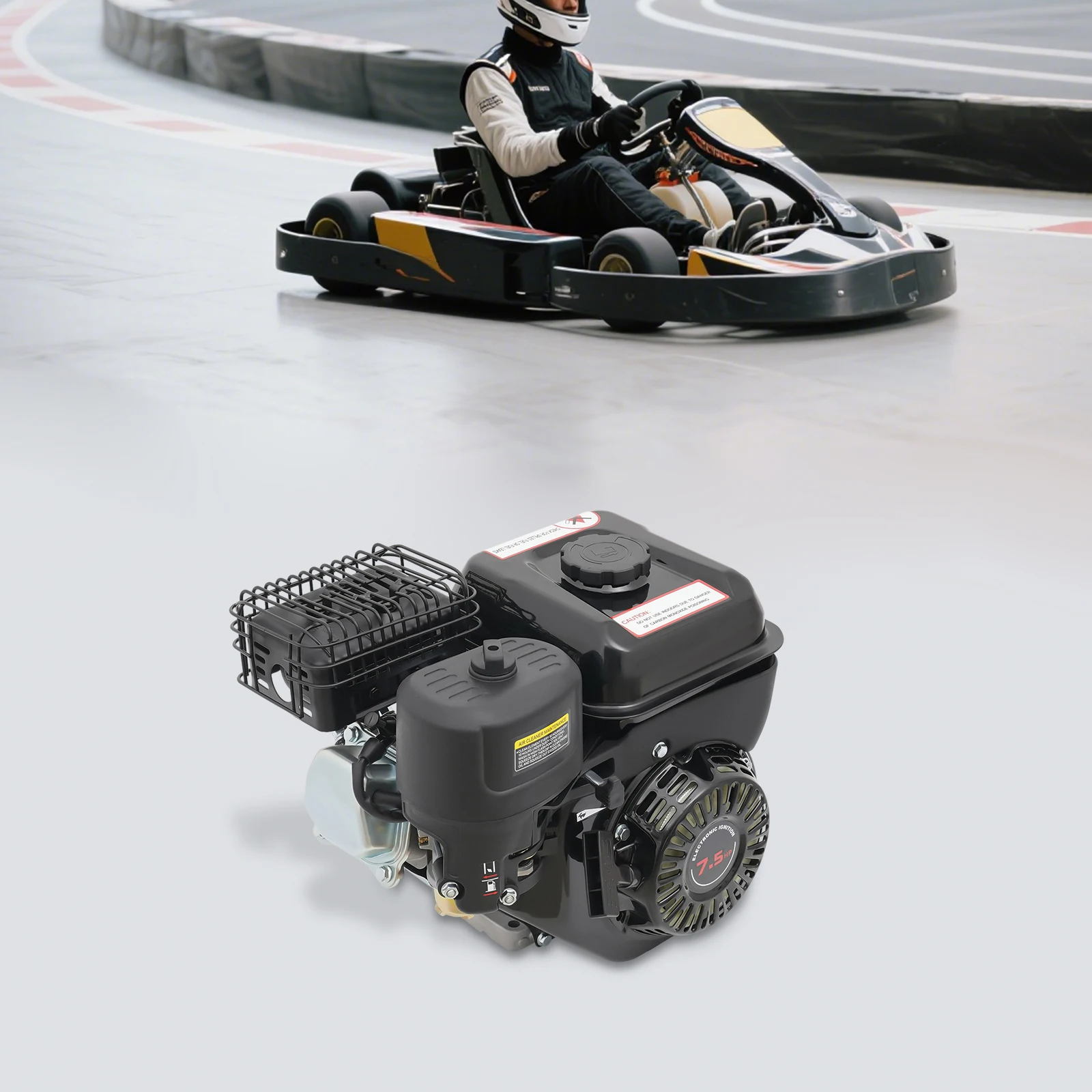 4 Stroke Engine 212CC 7.5HP Fuel Engine 3600RPM 0.8Gal Tank for Agricultural Construction Industrial Equipment
