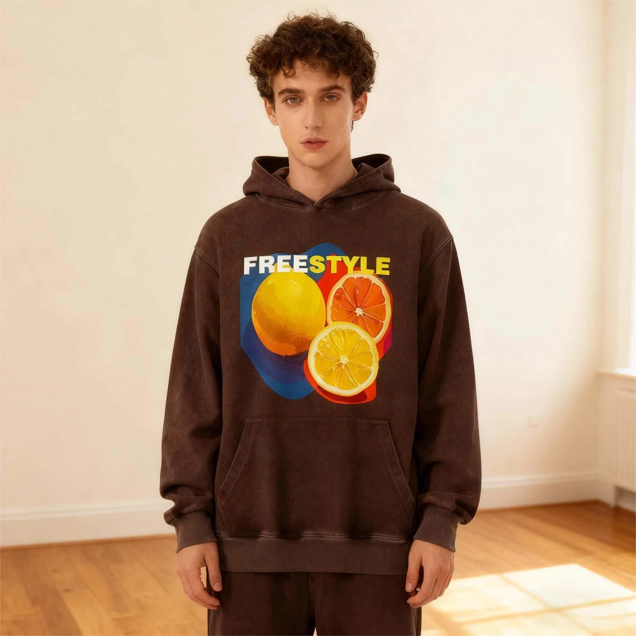 5 قطعة هوديي مغسول مخصص | تخصيص أنماط وأنماط مختلفة | للجنسين | هوديي غسل الأحماض | سويت شيرت بغطاء للرأس من القطن الخالص | #2