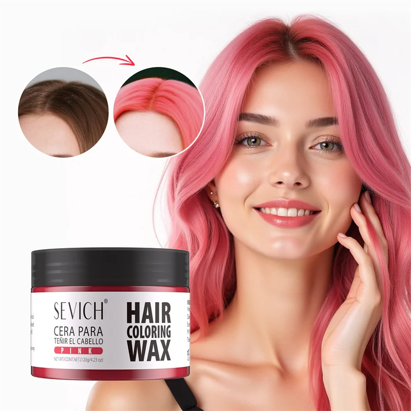 Sevich Hair Color Wax Temporary Hair Colour Cream Long Lasting Hair Dye Cream Unisex One-time Hair Color Gel For Beards Eyebrow