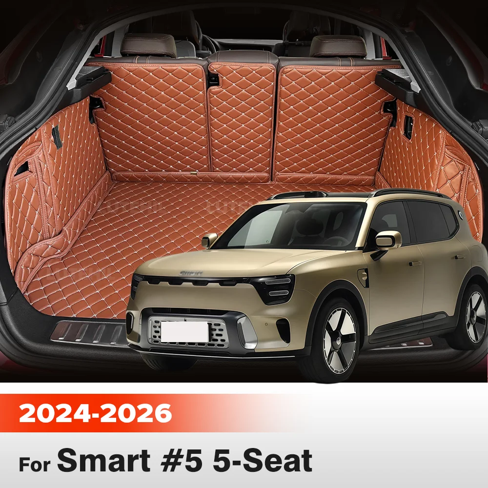 

For Smart #5 5-Seat 2024 2025 2026 Car Trunk Mat Cargo Liner All Weather Interior Protection Accessories