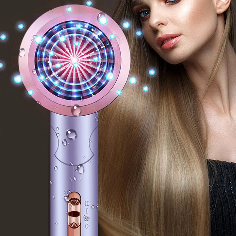 سلبي أيون للطي مجفف الشعر للطي مجفف شعر الهواء الساخن أنيون العناية بالشعر للمنزل مجفف الشعر أثناء السفر مجفف الشعر ضربة أكثر جفافا المحمولة