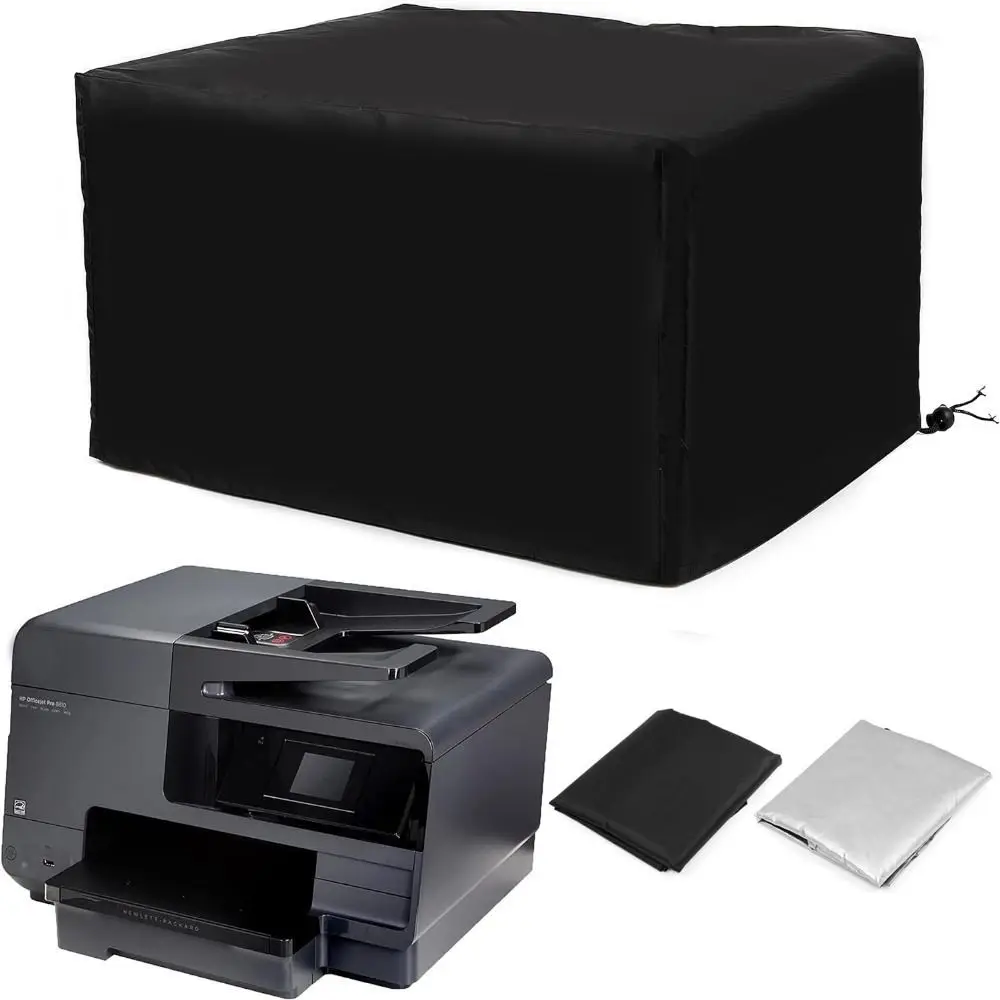 Printer Dust Covers Water Proof Printer Covers Compatible with HP Canon Epson Brother Universal Black Case Protector