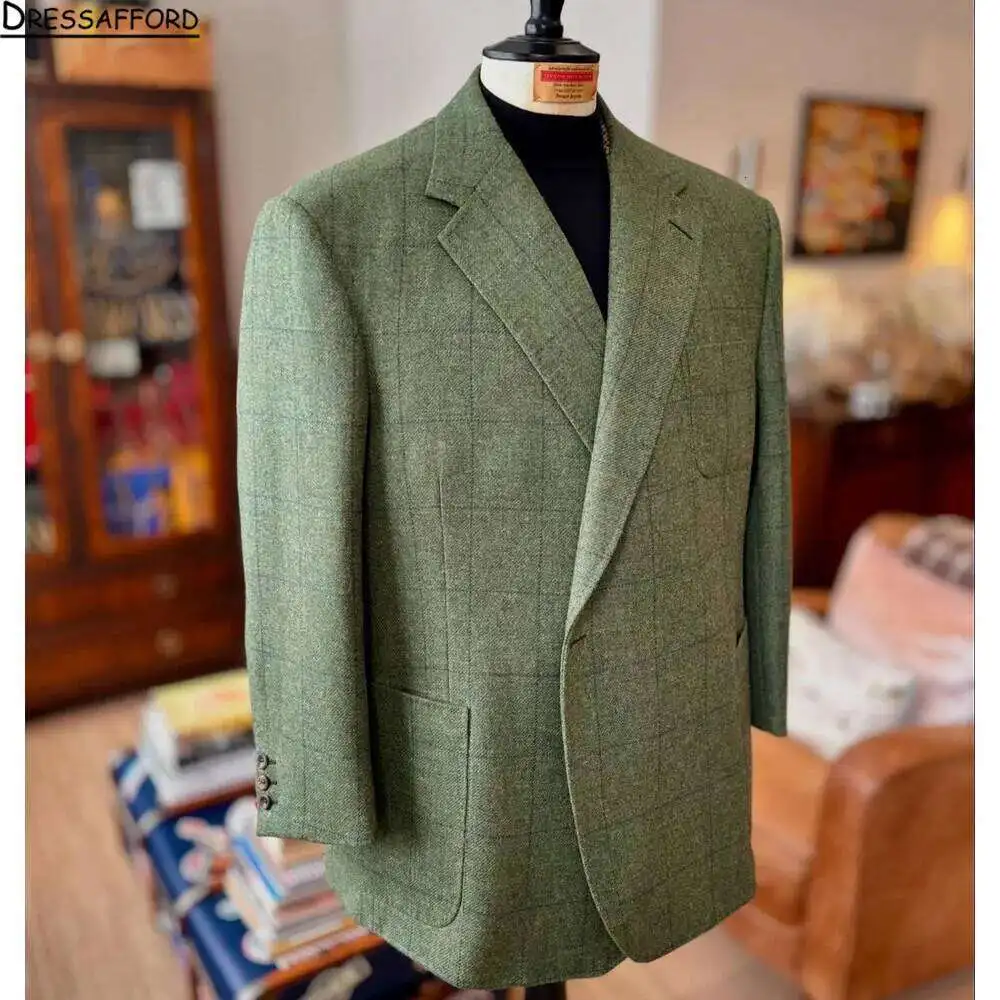 Fashion Suit Set For Men Wedding Party Groomsman Elegant Slim Fit Blazer Pants Formal Banquet Business Outfits Two Pieces