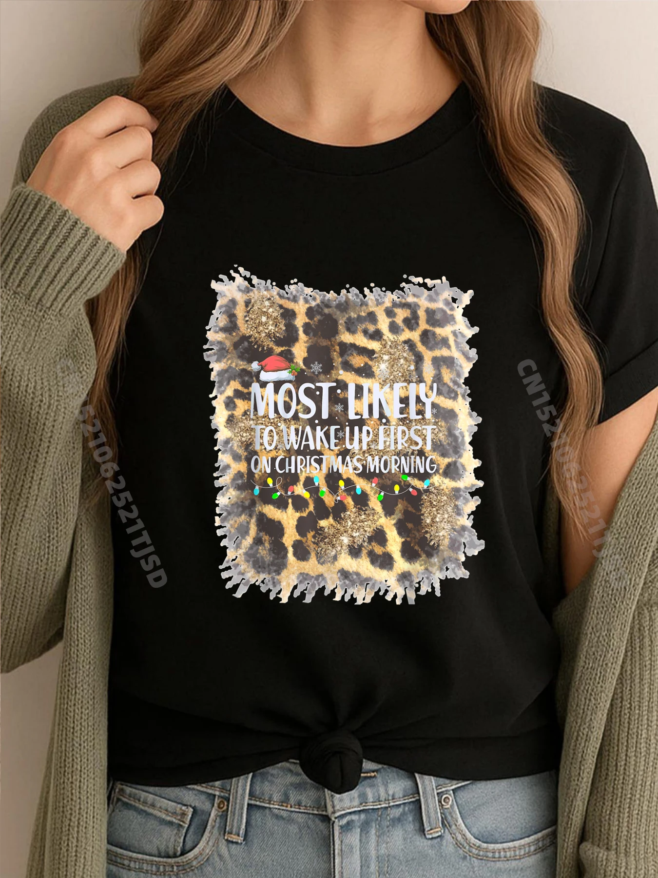 

Самые лично пробуждаются, первые на Рождество, утро, рождественские легкие футболки с графическим рисунком, женские футболки Camisas De Hombre с принтом