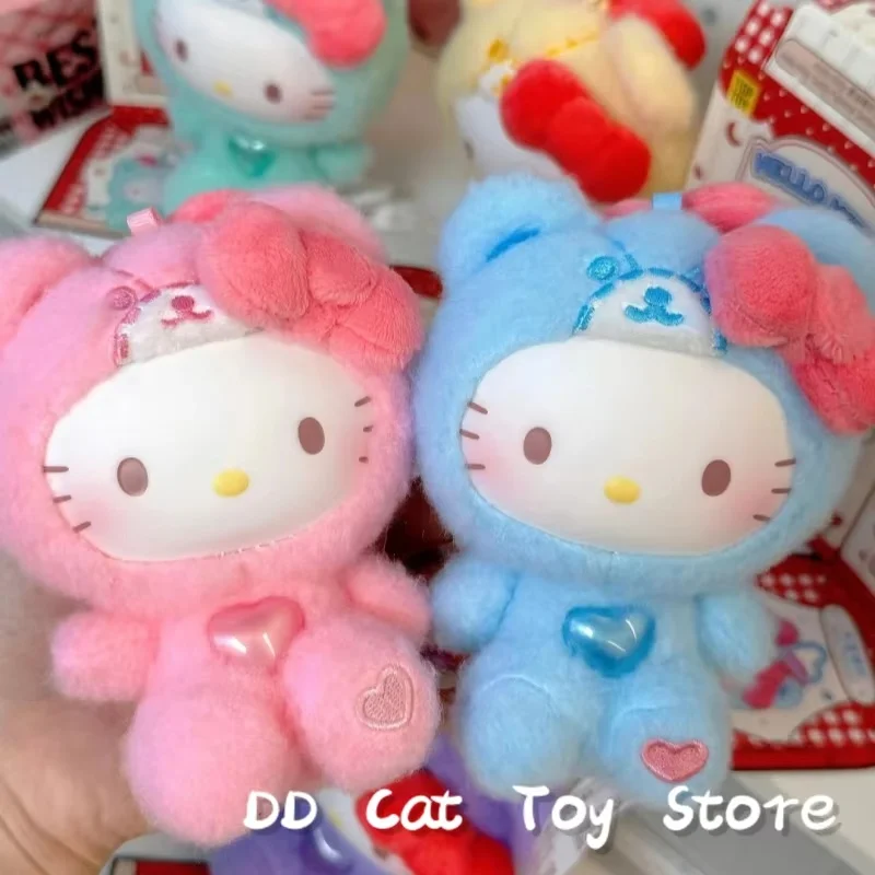 

Новая оригинальная серия пижам Toptoy Sanrio Hello Kitty, плюшевая виниловая коробка-сюрприз, кавайная сумка, кулон, кукла, слепая коробка, подарок на день рождения
