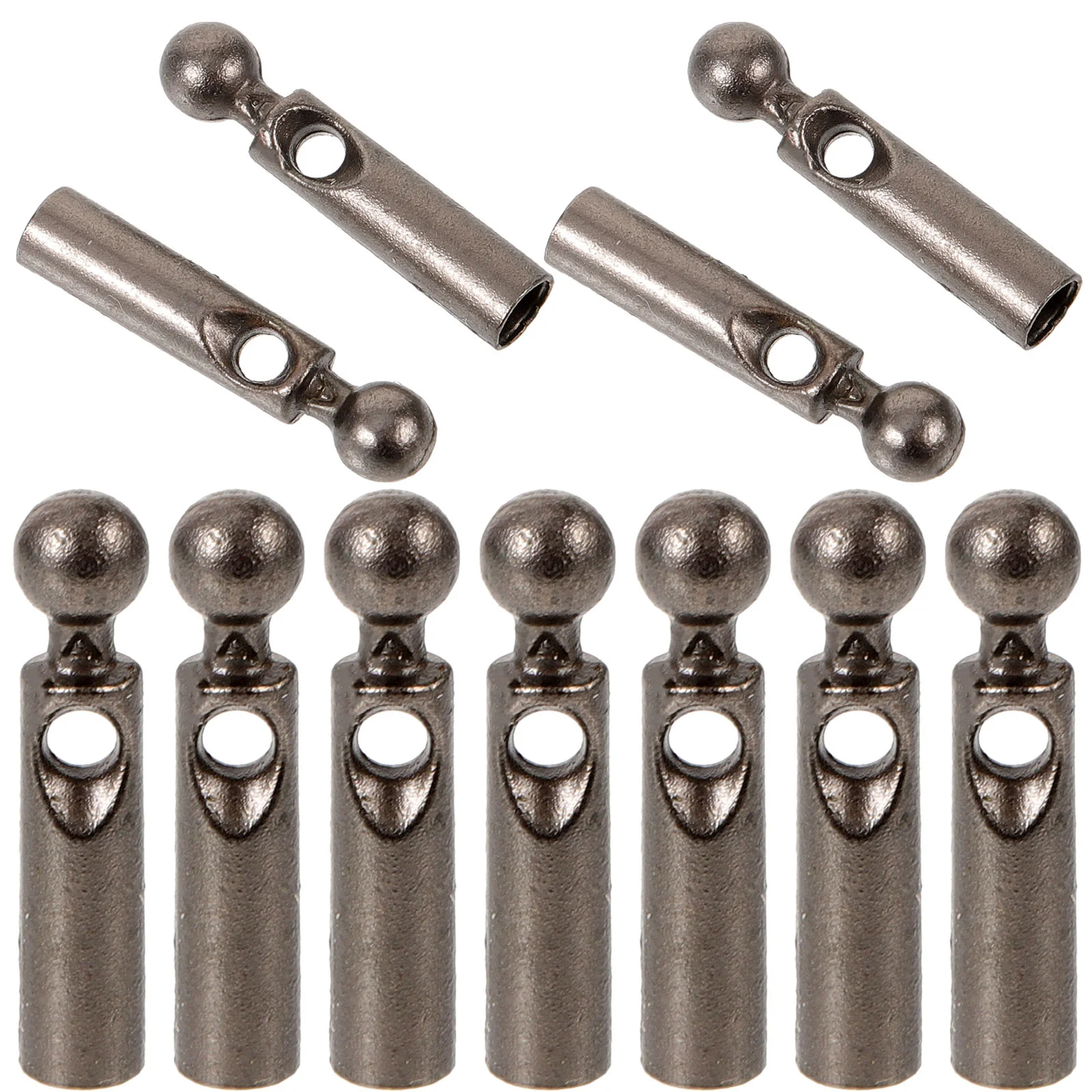 

11 Pcs Rain Beads Metal Umbrella Tail Long Handle Sun Repair Parts Accessories Replacement Bone Covers Folding Aluminum Alloy