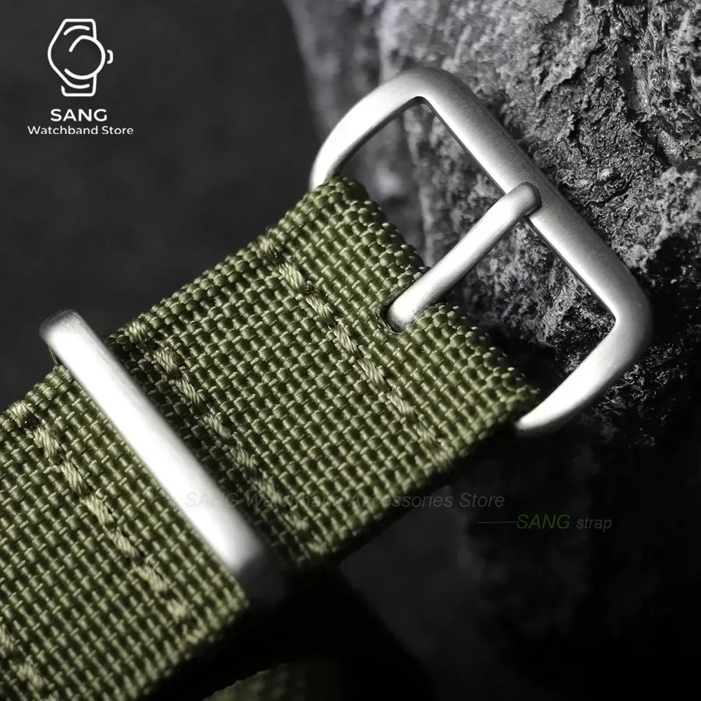 18 mm, 19 mm, 20 mm, 22 mm, geripptes Premium-Nylon-Uhrenarmband für Omega, Militär- und Freizeitarmband für Seiko, Army Sport, Ersatzarmband – Detail 2