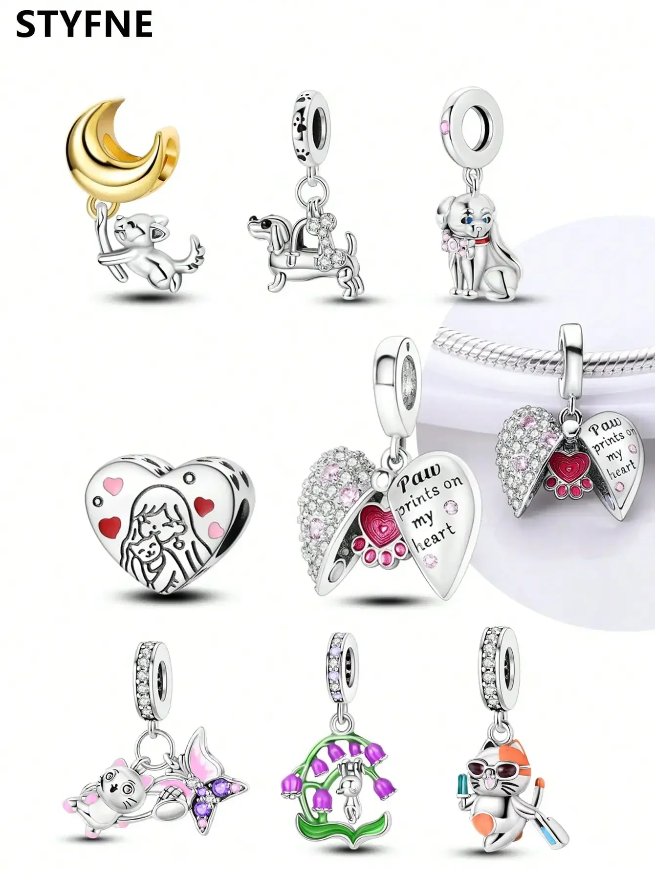 Charms Plata Dachsh…