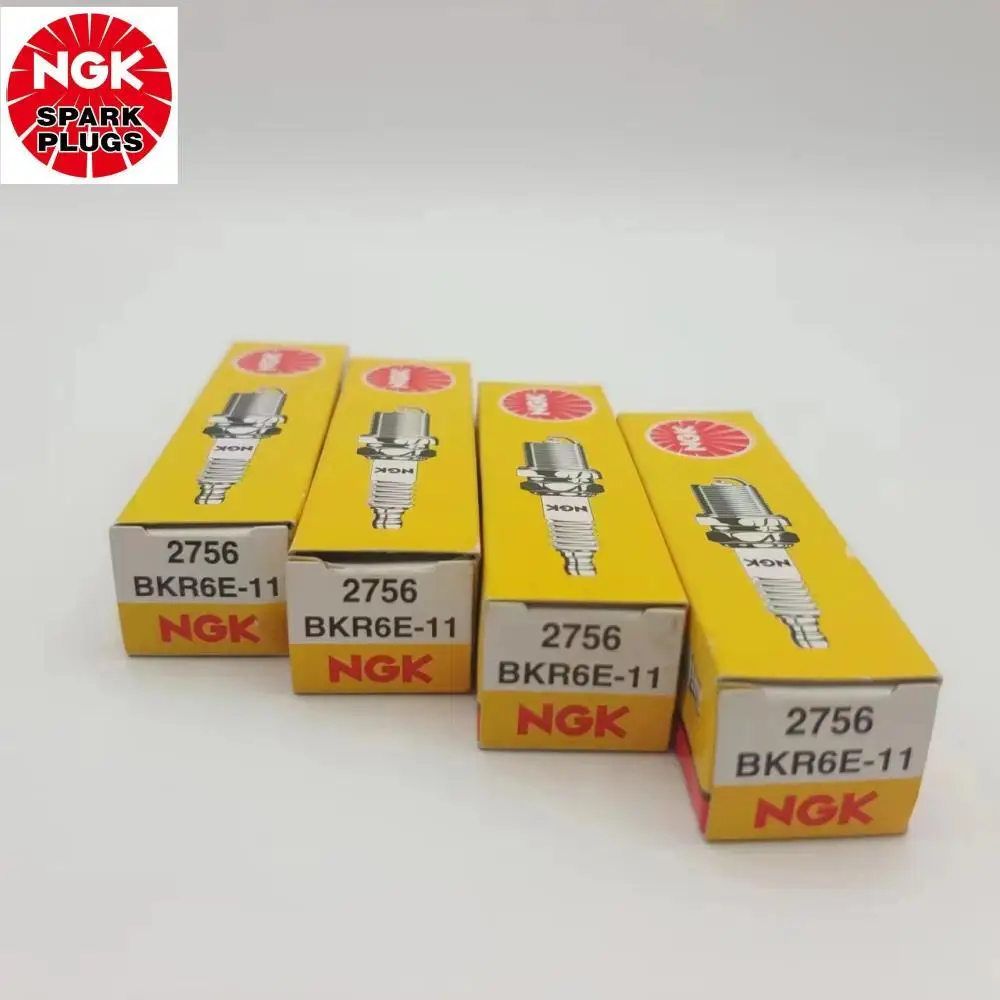 4Pcs NGK New Spark Plug BKR6E-11 2756 For HONDA KIA MAZDA
