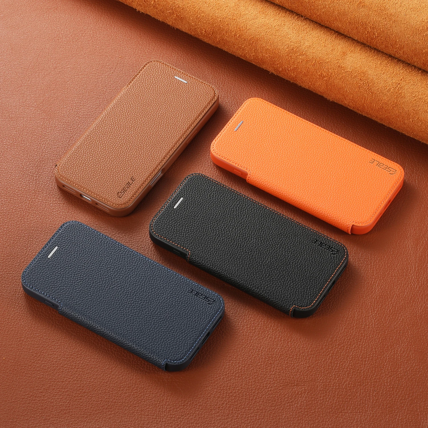 

Phone Case Cover For Apple iPhone 17 16 15 14 13 Promax Luxury Fold Open Book Style PU Leather Cases Shockproof Shell Protector