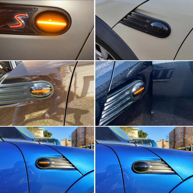 

2PCS LED Side Marker Light Indicator Turn Signal Lamp For Mini Cooper R56 R55 R57 R58 R59 2011-2015 OEM 63132751503