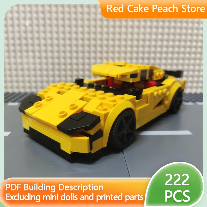 

Модель скоростного гоночного автомобиля MOC, строительные кирпичи, CCX, верхний уровень, спортивный автомобиль, модульная технология, детские праздничные подарки, сборка игрушек, костюм