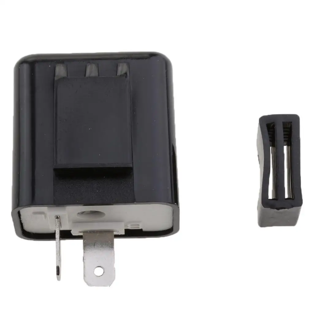 Two Pin Electronic Flasher Relay Adjustable Motorcycle LED Signal Relay for Honda Yamaha Suzuki Kawasaki Tail Light Accessories