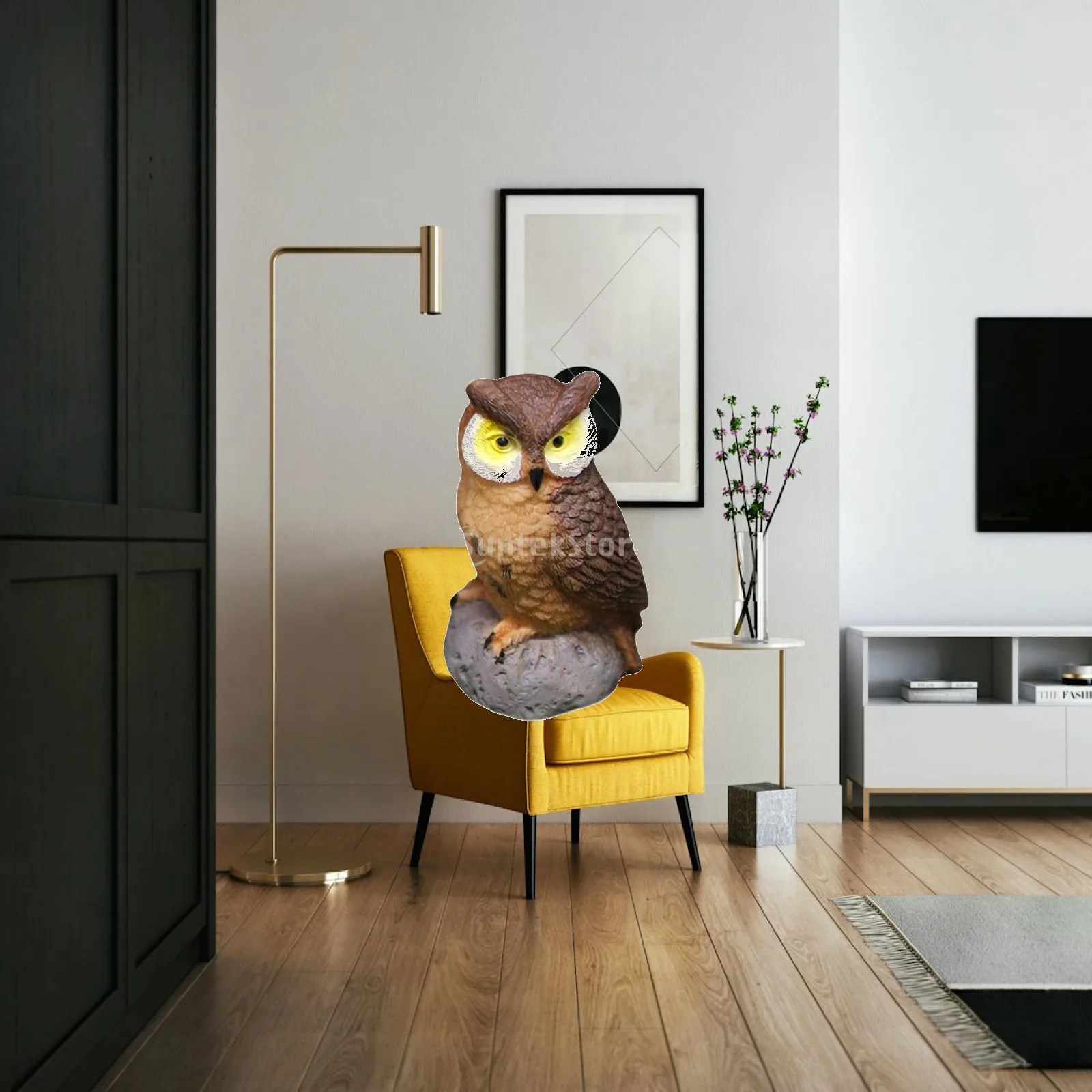 Resin Owl Figurine Miniature Decoration for Garden Decorative Birds Bonsai Figurines Garden Accessories for Decoration Decor