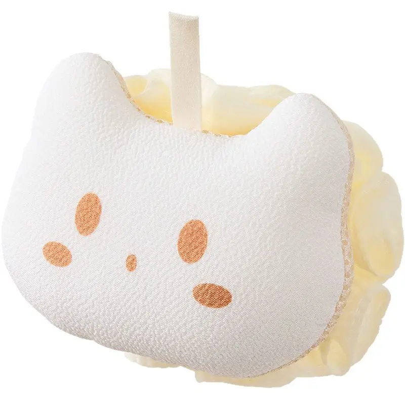 Bolas de banho de desenho animado Bolas de espuma de banho fofas Esfoliantes de chuveiro espessos Bolas de chuveiro macias