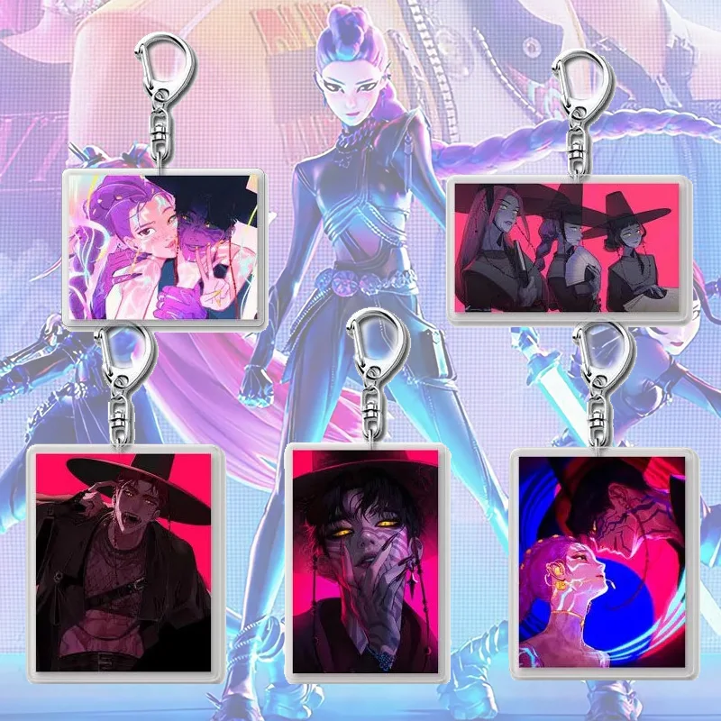 KPop Demon Hunting Series Portachiavi in acrilico Film hot Merch Portachiavi Moda Rumi Bag Accessori pendenti Divertente regalo di compleanno