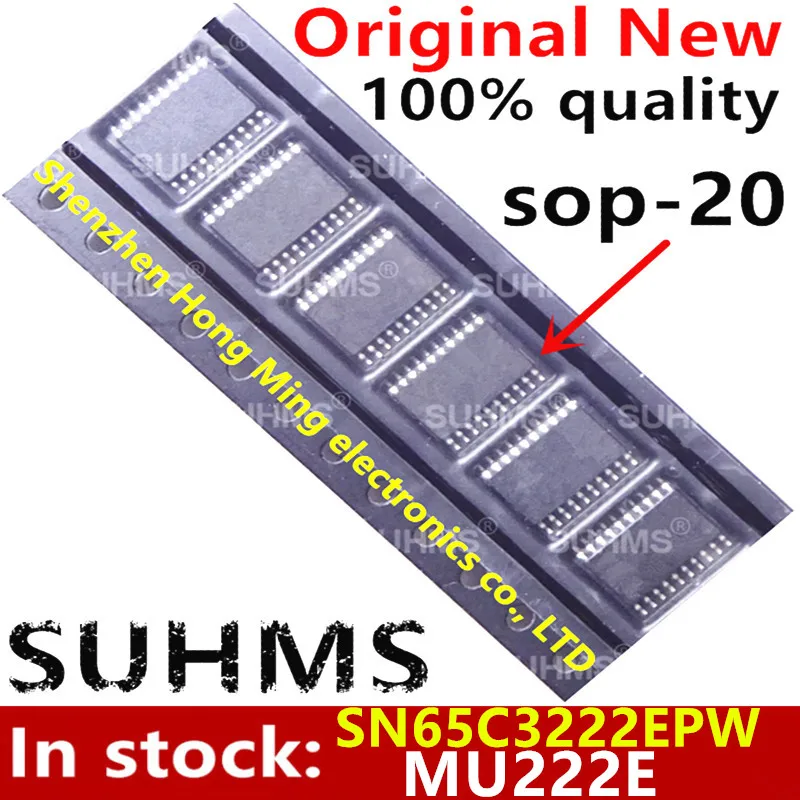 

(10piece)100% New SN65C3222EPW SN65C3222E 65C3222E MU222E sop-20