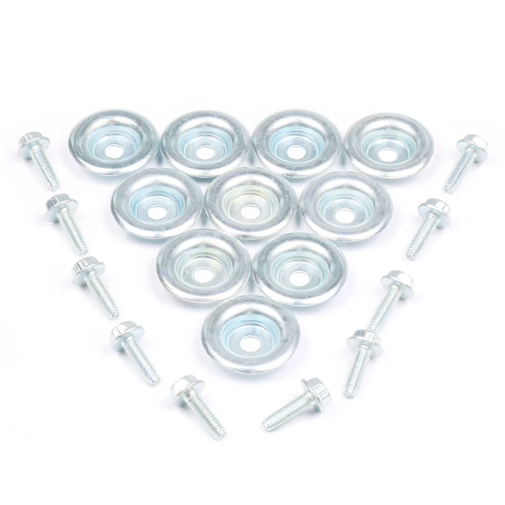 

L39A-10 шт. комплект болтов шайб защитной пластины UTV для Polaris RZR 570 800 900 1000 XP Ranger General RS1 7556065 7518529