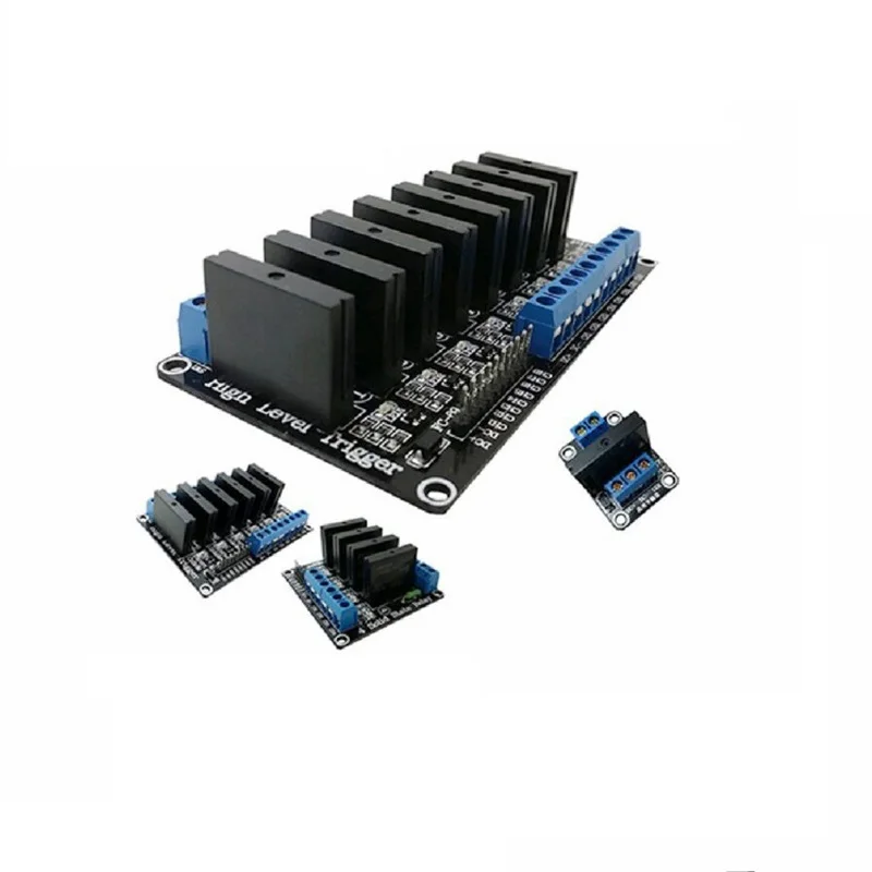 1 2 4 6 8 circuit 5V 12V 24V Low Level Solid State Relay Module With Fuse 240V 2A 48mA  Relays Module