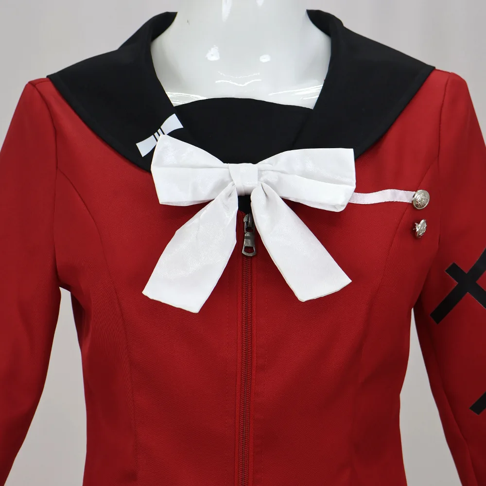 لعبة المائة تأثيري خط Tsukumo كاكو زي اليابانية جيراي كي الفتيات زي مدرسي JK فستان أحمر هالوين زي فتاة