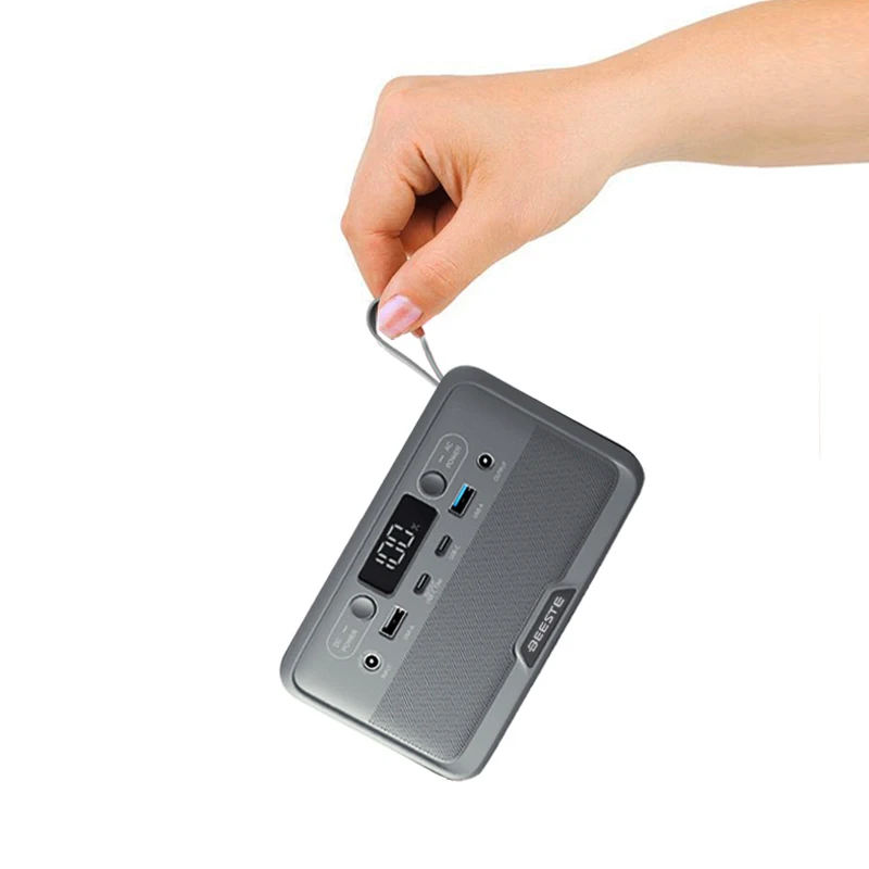 100 Watt Portable Solar Generator Power Station with Improved Sine Wave AC Charging for Camping Emergency Equipment