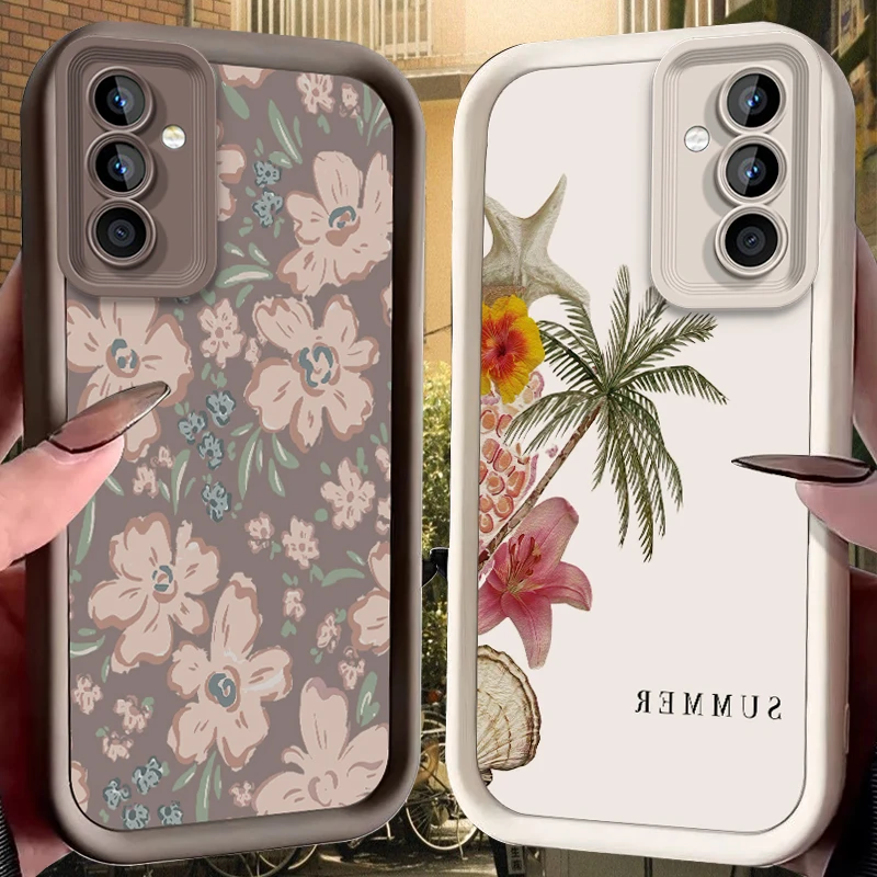 Watercolor Floral Case for Samsung Galaxy S26 S25 Edge S24 Plus S23 S22 Ultra S21 S20 FE A57 A56 A55 A54 5G A53 A52 A52S Cover