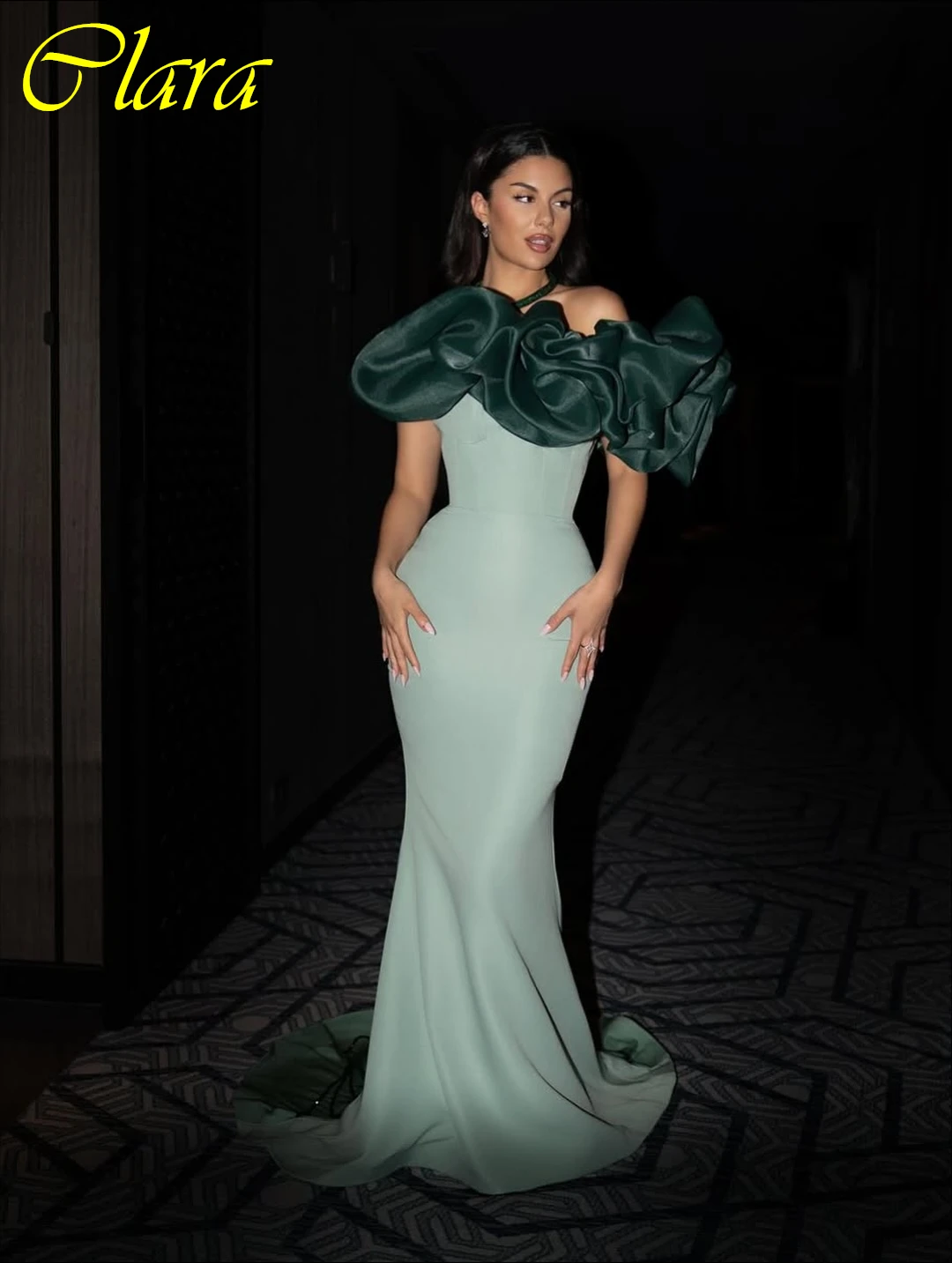 

Элегантное вечернее платье русалки на одно плечо по индивидуальному заказу, нежные платья на заказ, темпераментное классическое вечернее платье