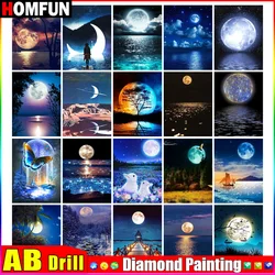 HOMFUN AB 5D DIY Diamond Painting