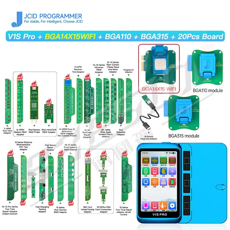 JCID V1S - iPhone修理用多機能プログラマー JCID V1S PRO プログラマー iPhone 6～16 対応