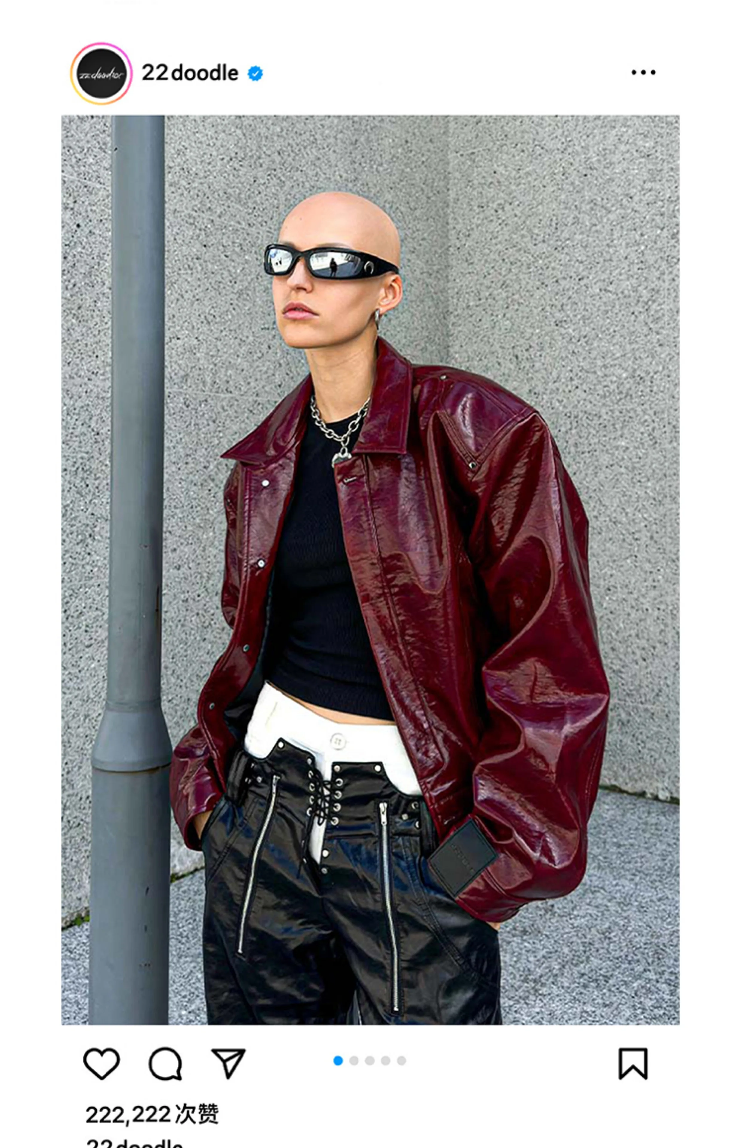 Lautaro Autumn Cool Short Oversized Pu Leather Jacket Women Shoulder Pads Zippper High Quality American Retro Punk Style Clothes