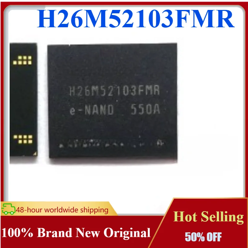 2-10PCS H26M52103FMR 16GB 153-sphere EMMC Flash Memory Chip, Character IC Brand New Original in Stock , Fast Shipping.