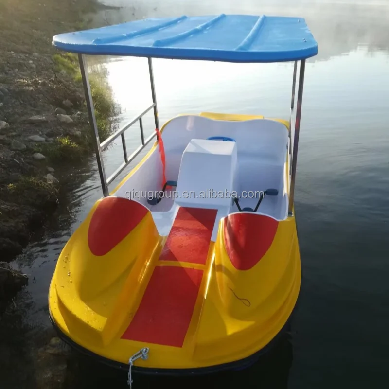 

4 Seat Fiberglass Electric Water Pedalo Boat for Kids