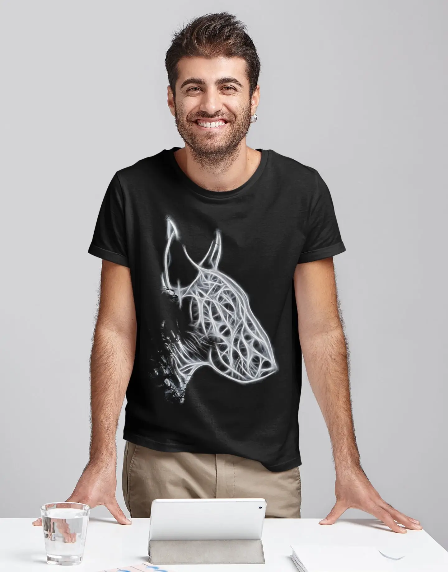 Футболка с собакой бультерьером унисекс, подарок для любимого бультерьера